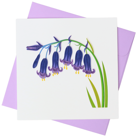 Bluebells Flower Quilling Card
