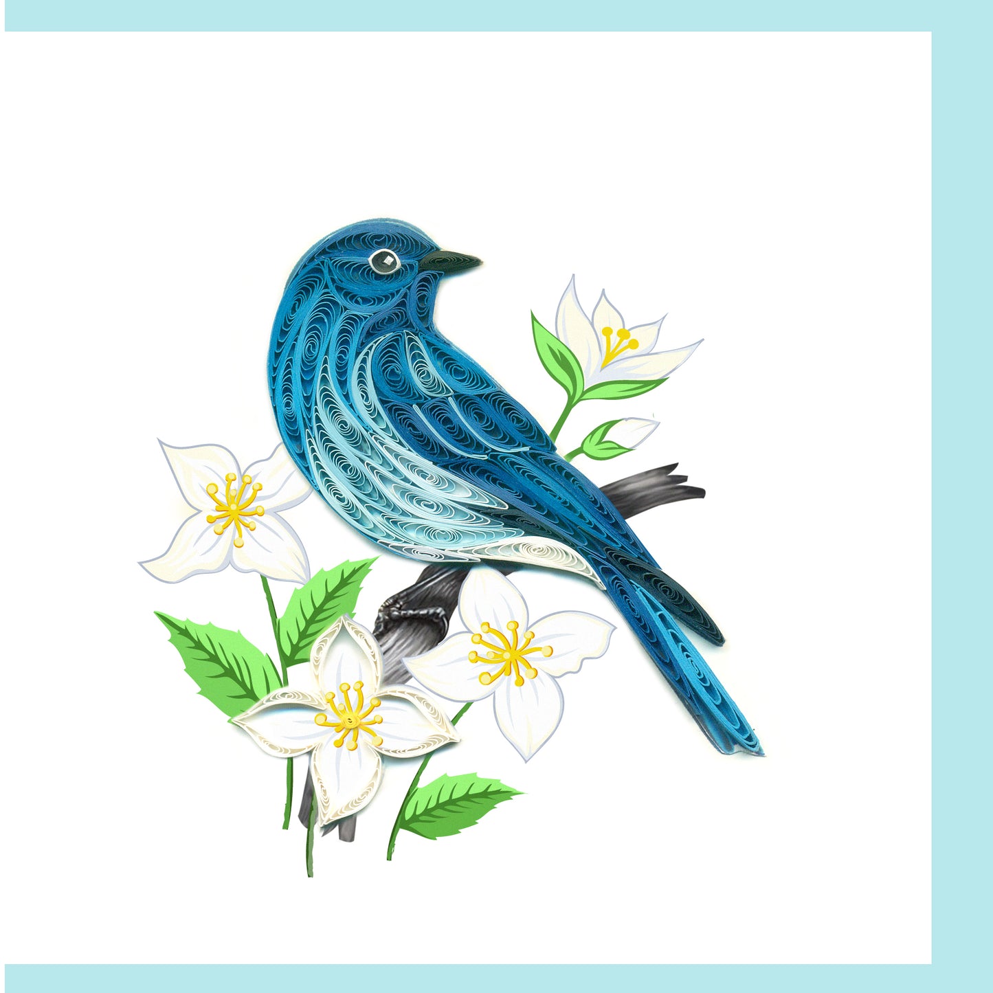 Bluebird Quilling Card