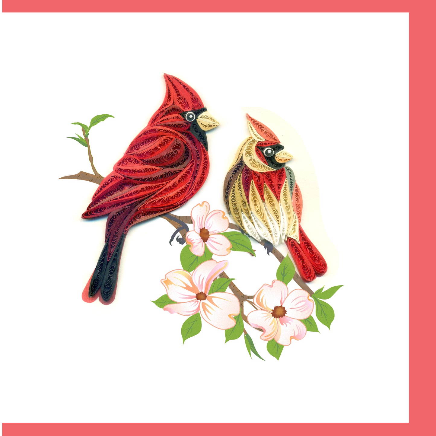 Cardinals Quilling Card