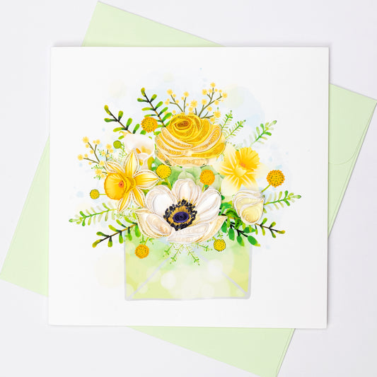 Floral Letter Quilling Card