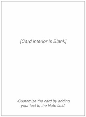 Blank Note Card