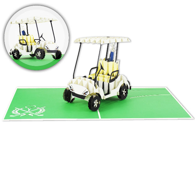 Golf Cart Pop-Up Card