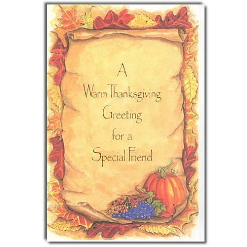 Friend Thanksgiving Card